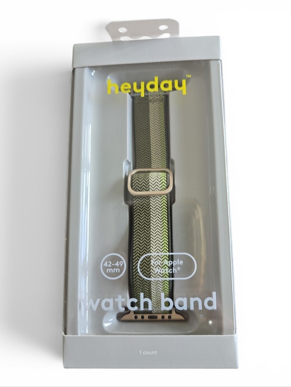 Heyday Apple Watch Band 42/44/45mm Green Woven Adjustable NWT
